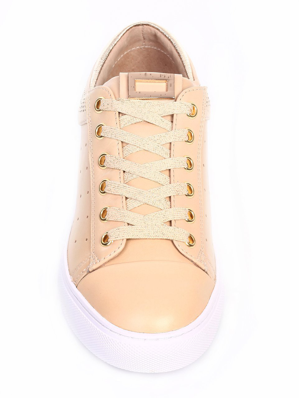 дамски обувки от естествена кожа и естествен велур 3I-17404 beige