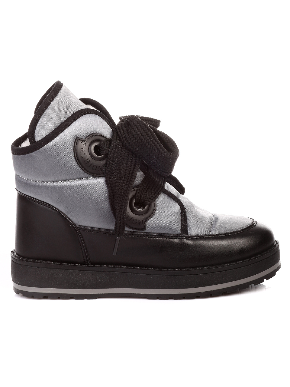 Ежедневни дамски боти в сиво 2U-18658 grey