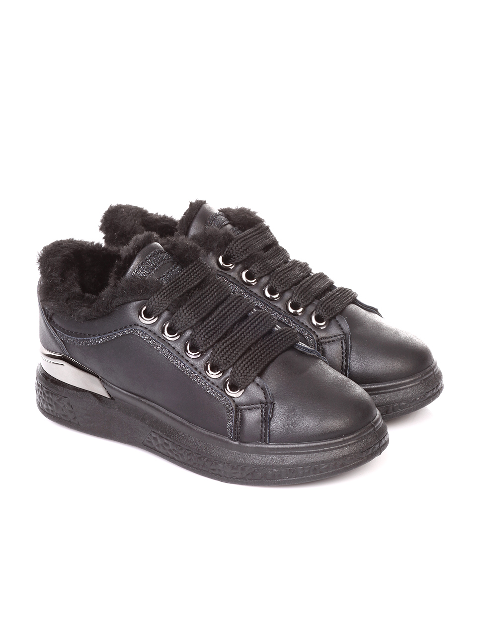 Ежедневни детски кецове в черно 18U-18660 black