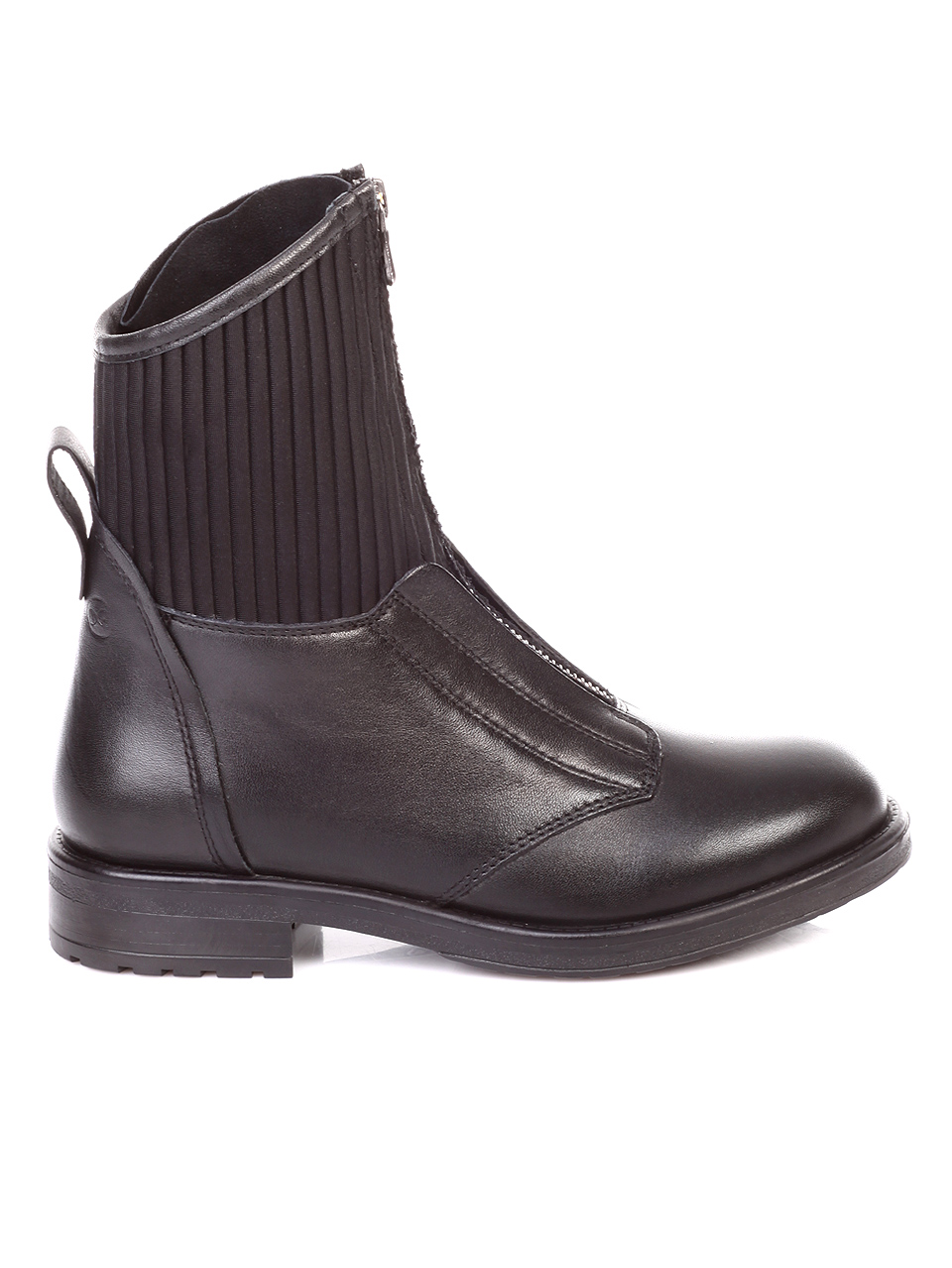 Ежедневни дамски боти от естествена кожа 2AB-18897 black