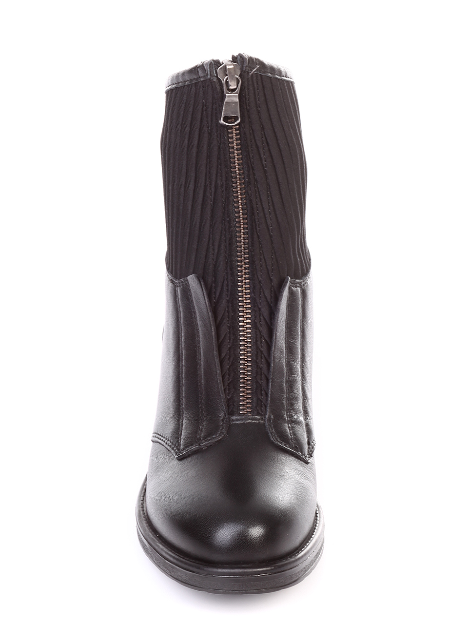 Ежедневни дамски боти от естествена кожа 2AB-18897 black