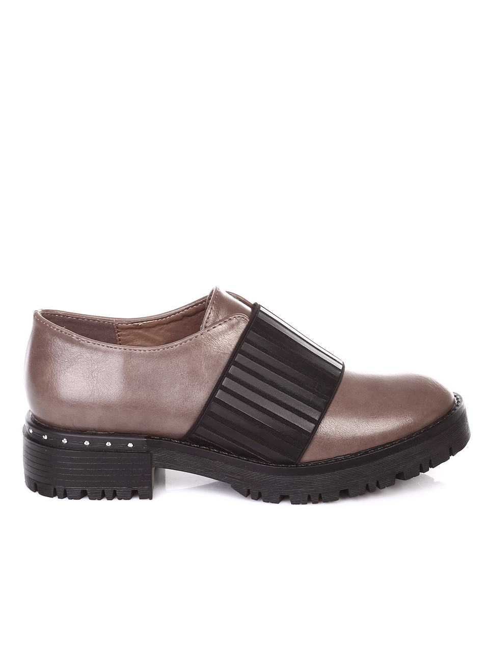 Ежедневни дамски обувки в бежово 3G-18861 taupe