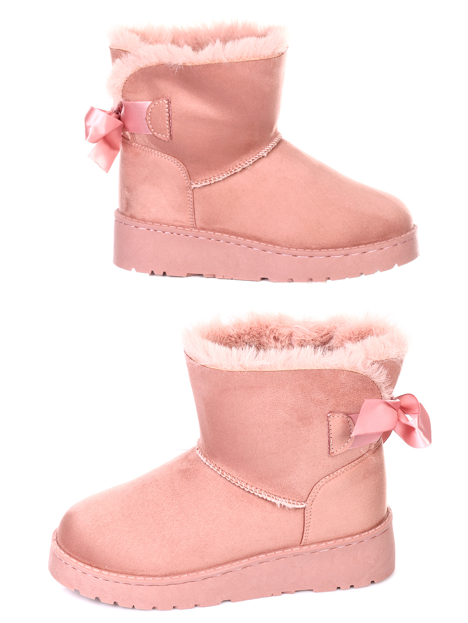 Ежедневни дамски боти в розово 2U-18635 pink
