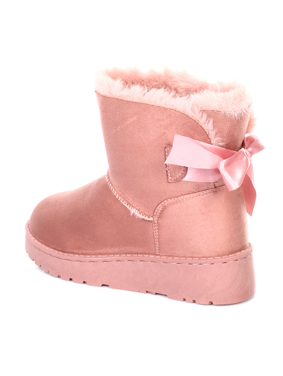 Ежедневни дамски боти в розово 2U-18635 pink
