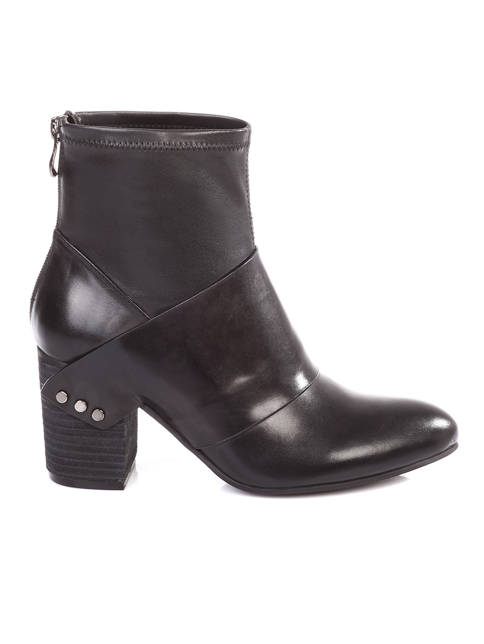 Елегантни дамски боти от естествена кожа 2AB-18883 black