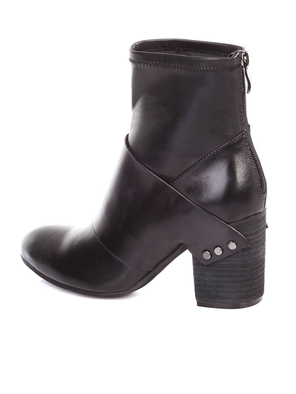 Елегантни дамски боти от естествена кожа 2AB-18883 black