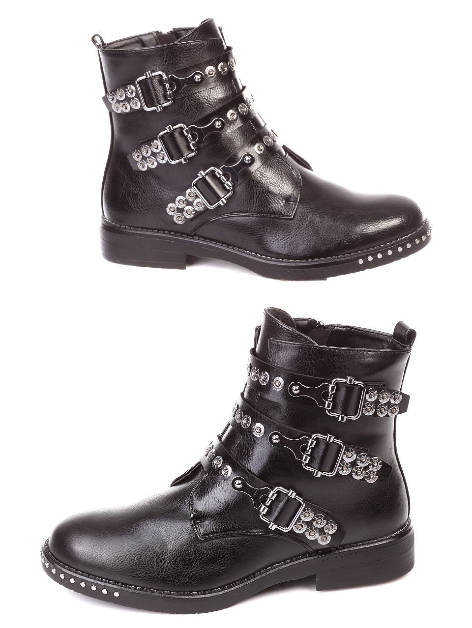 Ежедневни дамски боти в черно 2E-18925 black