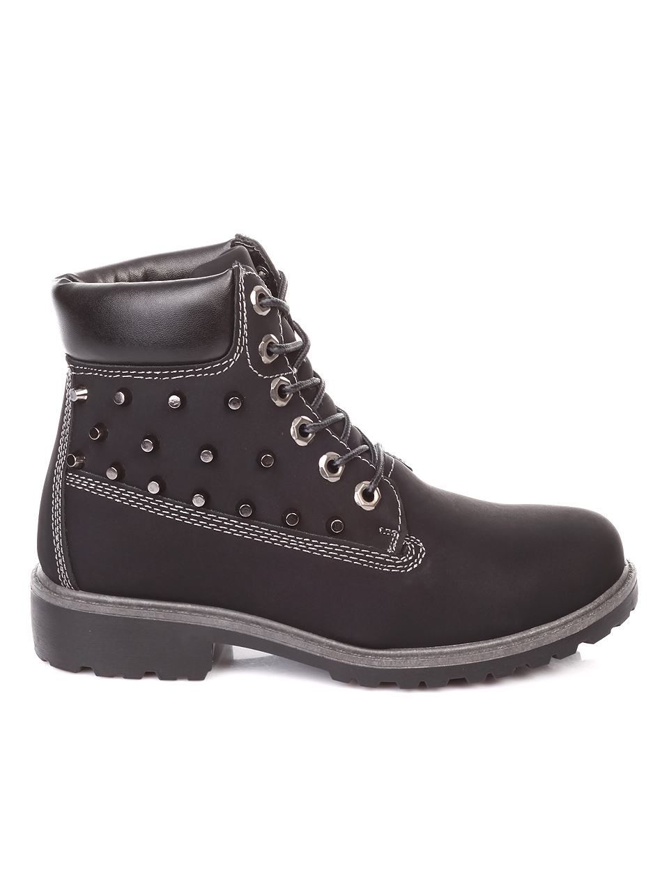 Ежедневни дамски боти в черно 2U-18870 black