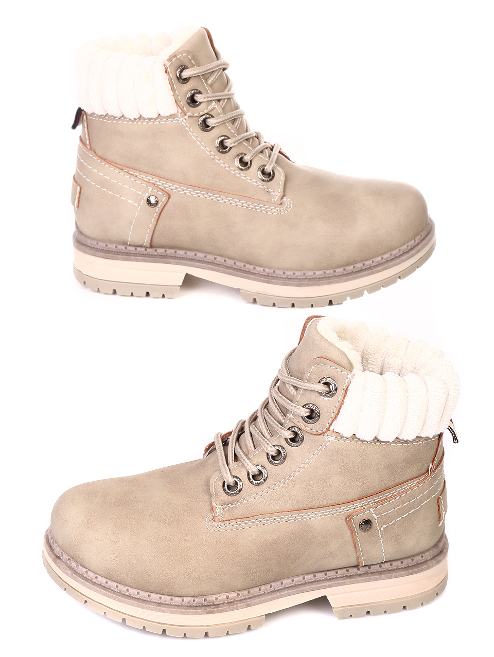 Ежедневни детски боти в бежово 19U-18874 beige