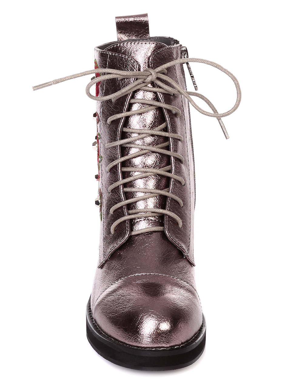Ежедневни дамски боти в сиво 2L-18681 pewter
