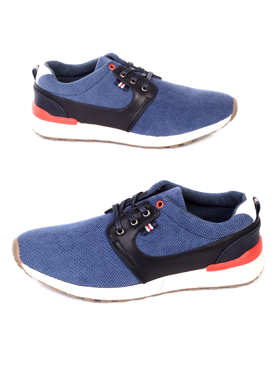 Ежедневни мъжки обувки в виньо 7N-19079 navy