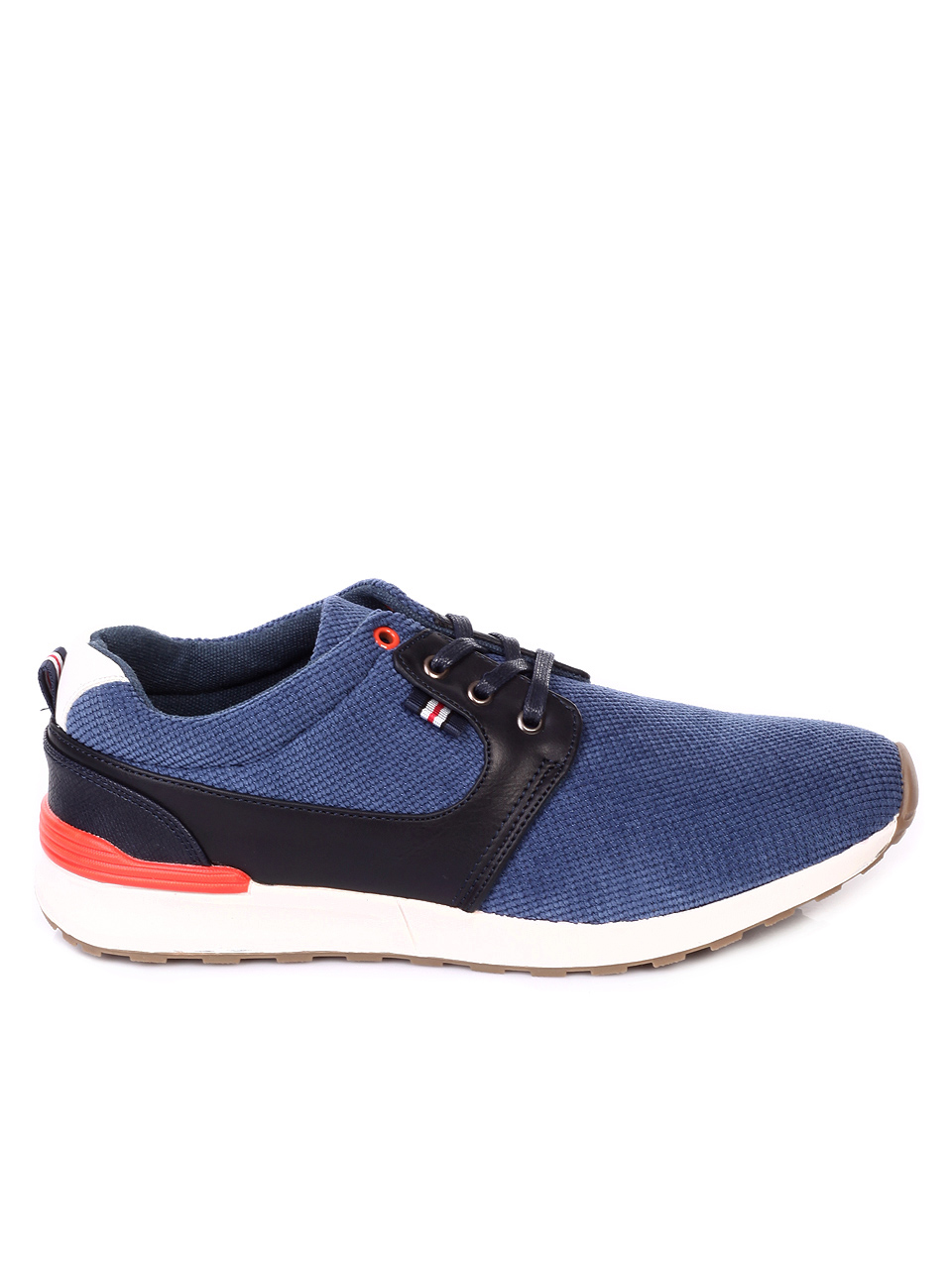 Ежедневни мъжки обувки в виньо 7N-19079 navy