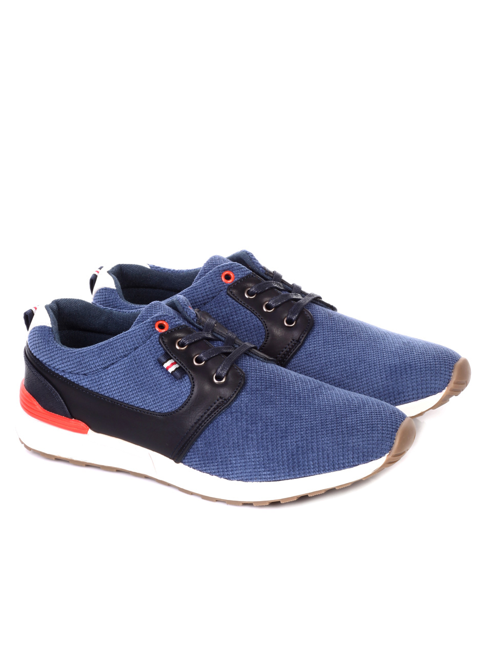 Ежедневни мъжки обувки в виньо 7N-19079 navy