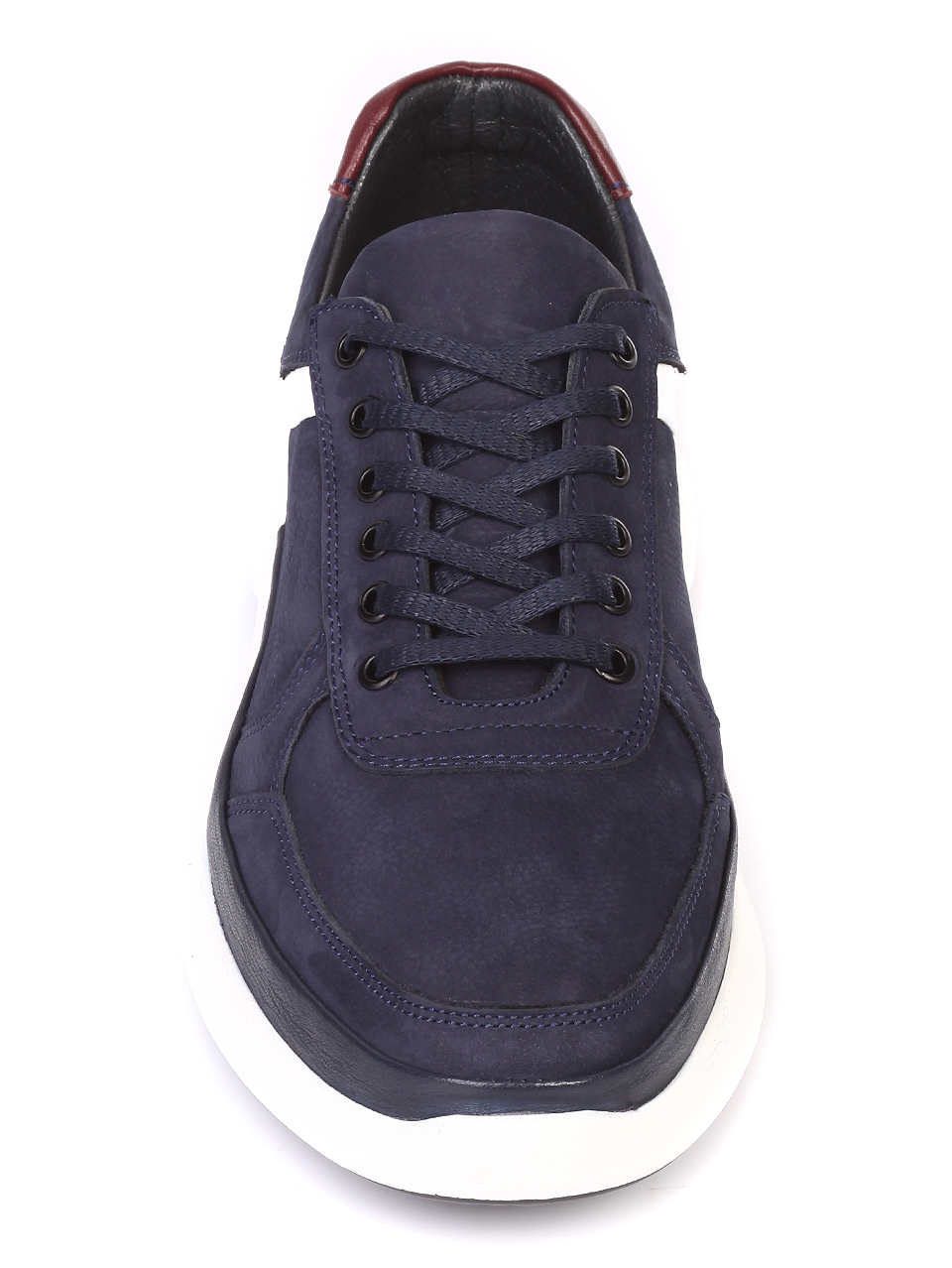 Ежедневни мъжки обувки от естествен набук 7AT-19430 navy nubuck