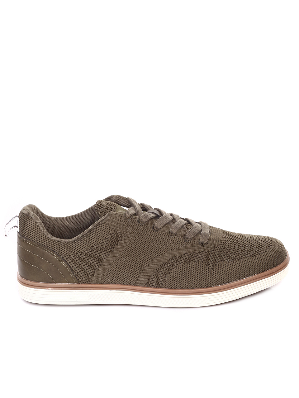 Ежедневни мъжки обувки в цвят каки 7U-19167 khaki