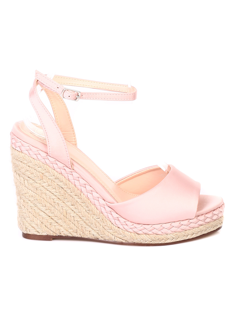 Ежедневни дамски сандали на платформа 4L-19243 pink