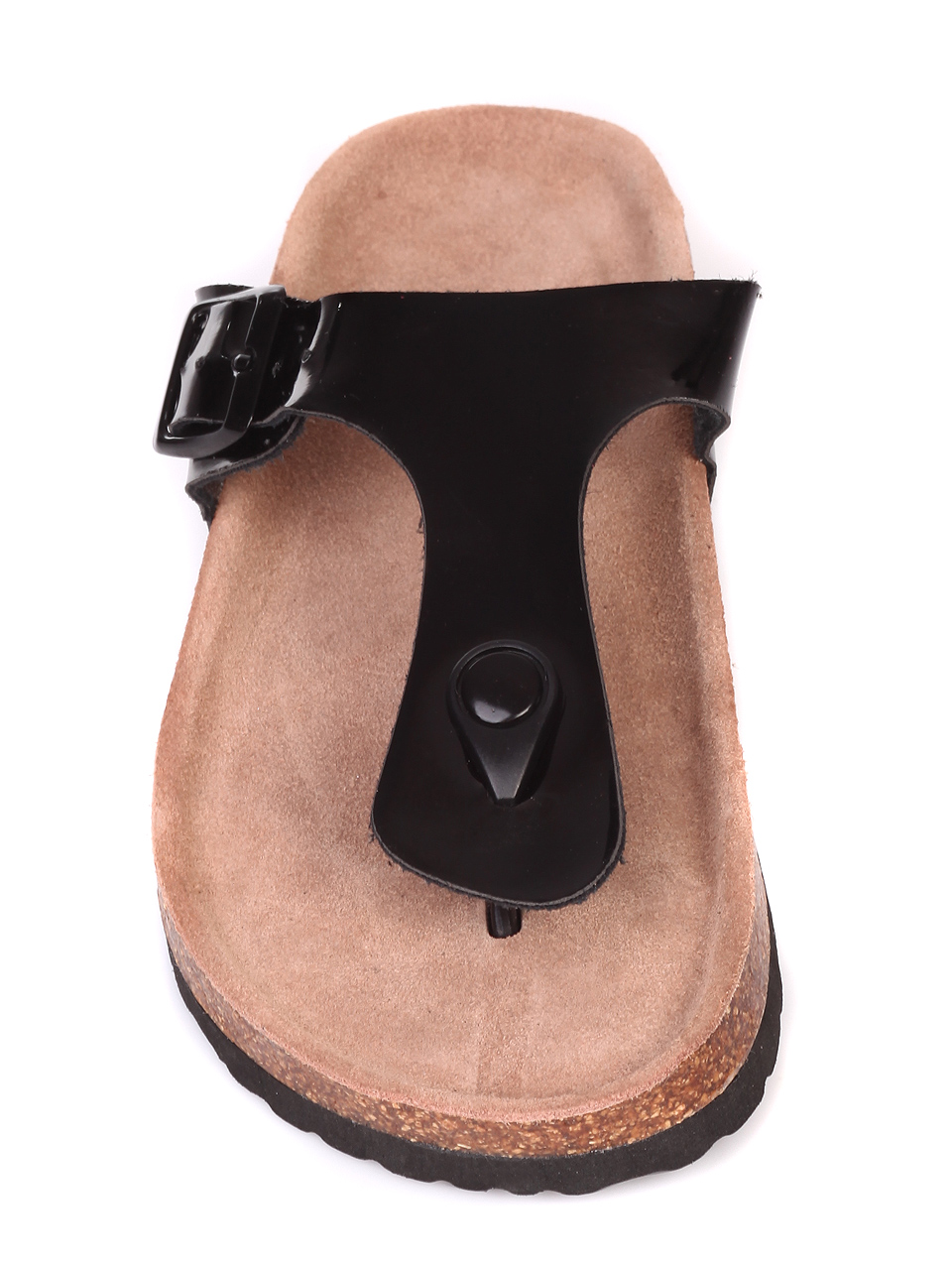 Ежедневни дамски чехли на платформа в черно 5W-19394 black