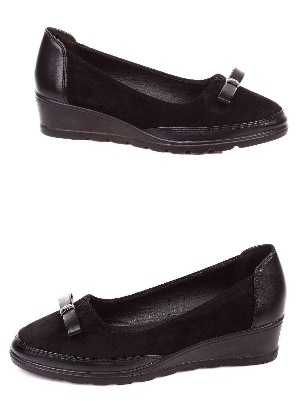Ежедневни дамски обувки в черно 3C-19525 black