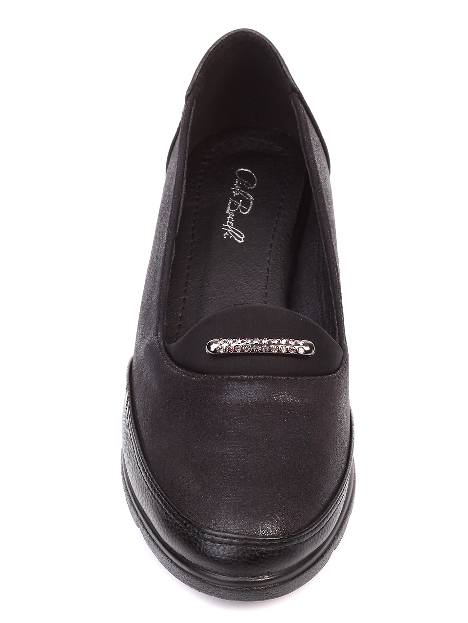 Ежедневни дамски обувки на платформа в черно 3C-19526 black