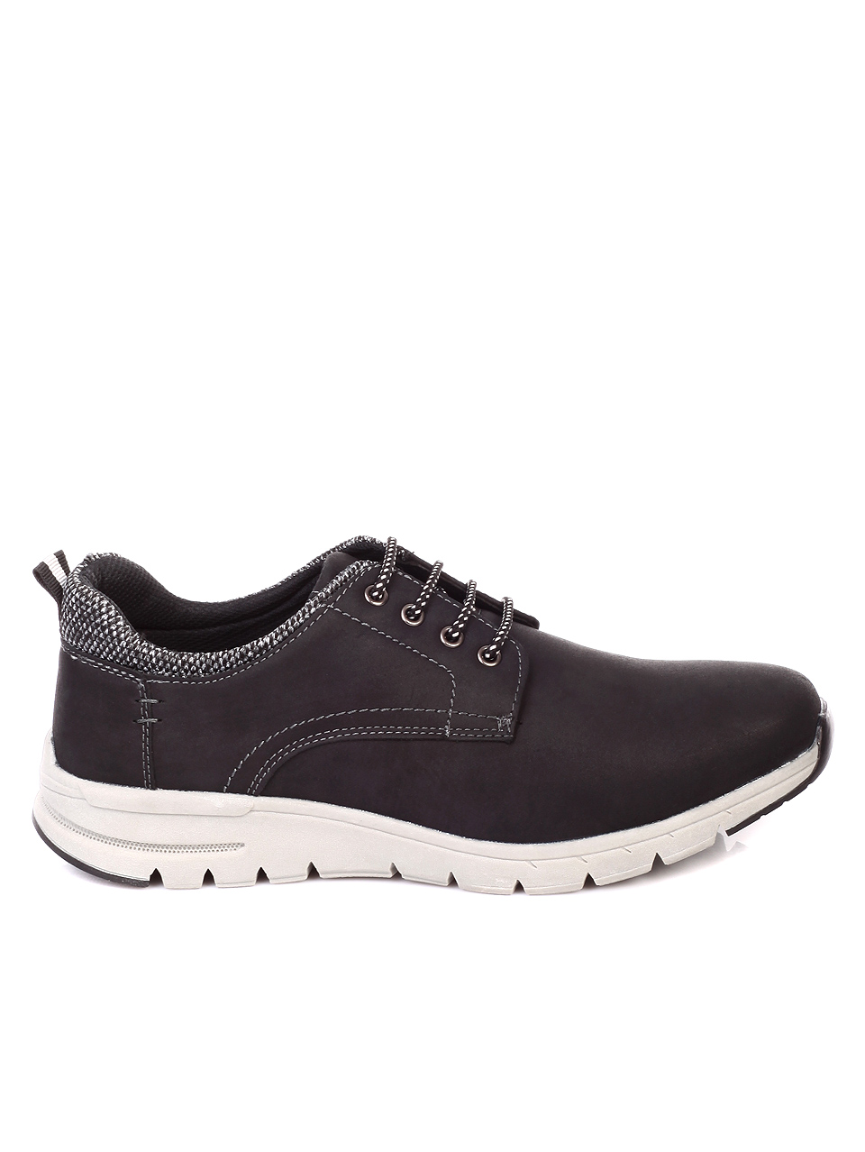 Ежедневни мъжки обувки в черно 7W-19706 black
