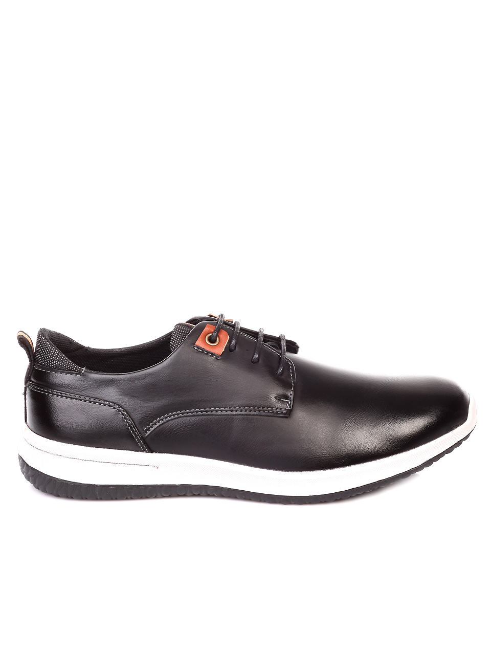Ежедневни мъжки обувки в черно 7W-19711 black