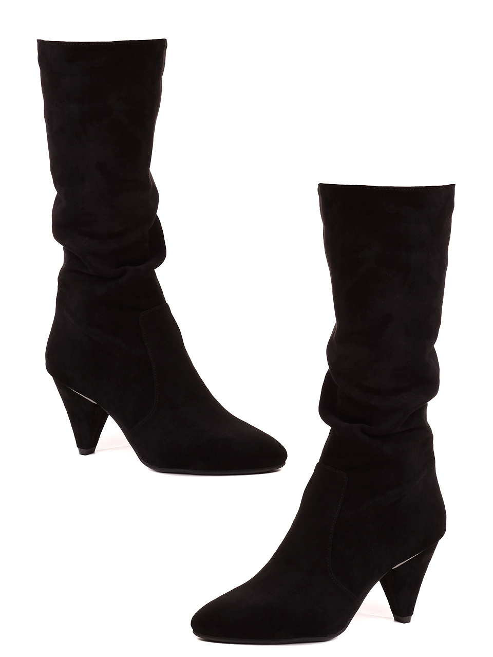 Елегантни дамски ботуши в черно 1L-19572 black