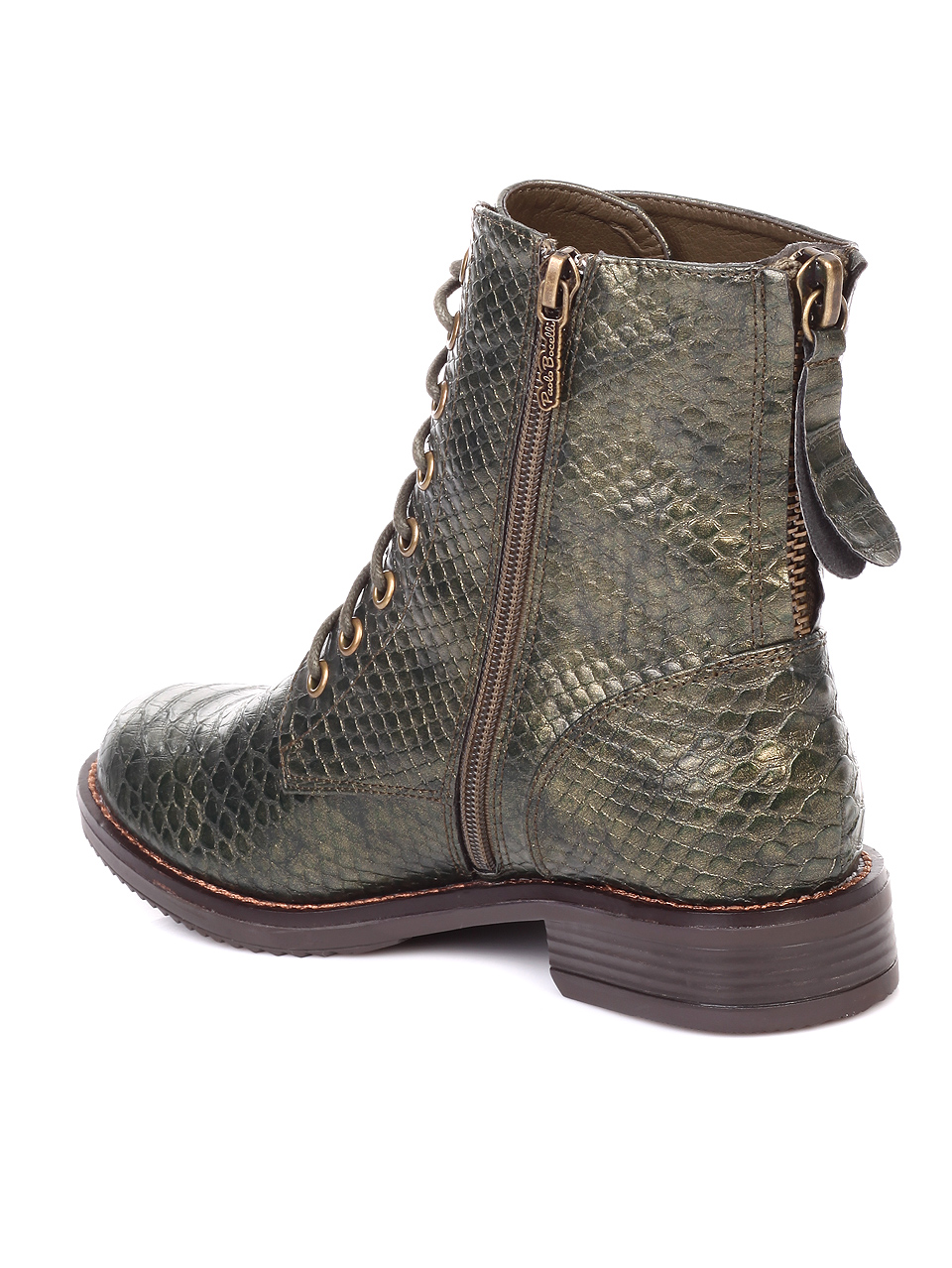 Ежедневни дамски боти в цвят каки 2L-19575 khaki