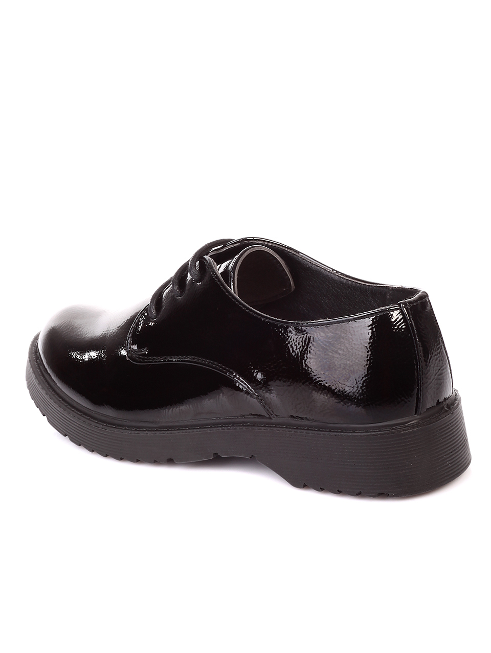 Дамски обувки от лак в черно 3C-19618 black-20623