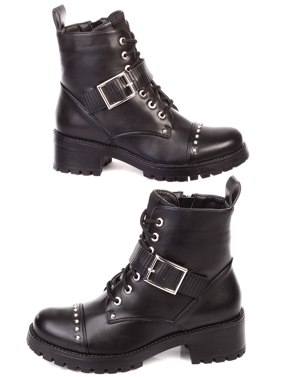 Елегантни дамски боти в черно 2R-19639 black