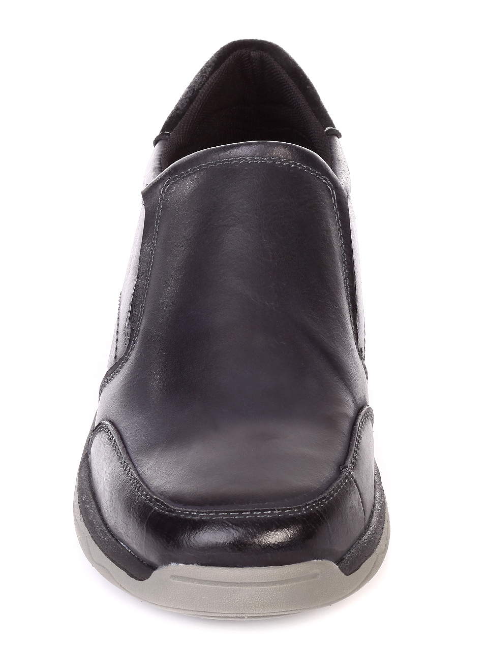 Ежедневни мъжки обувки от естествена кожа 7N-19766 black/navy