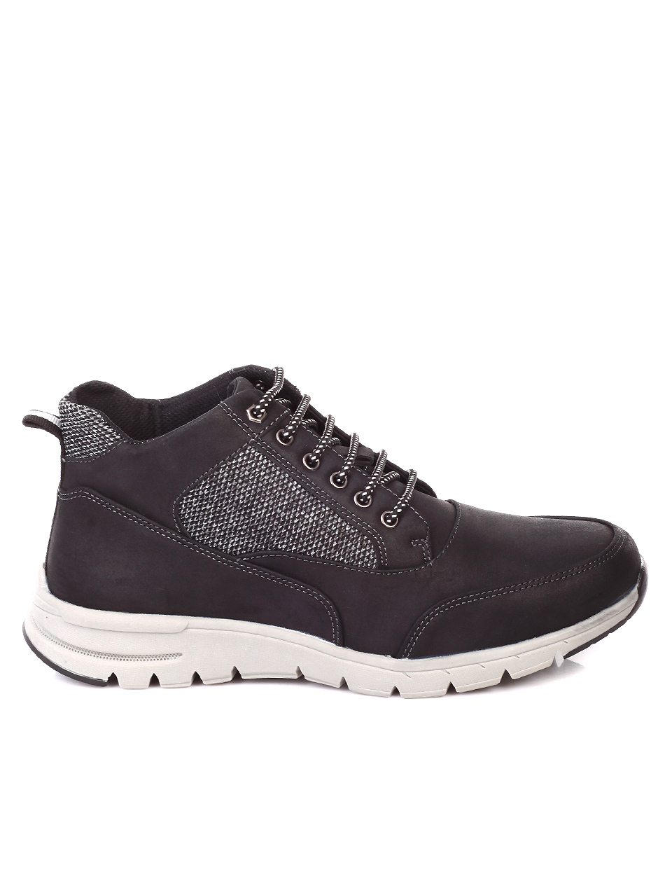 Ежедневни мъжки боти в черно 6W-19704 black
