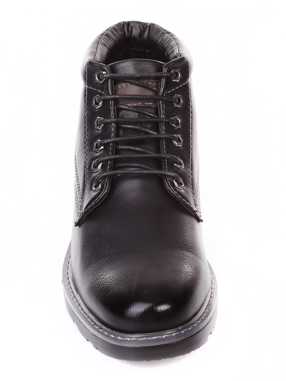Ежедневни мъжки боти в черно 6W-19709 black