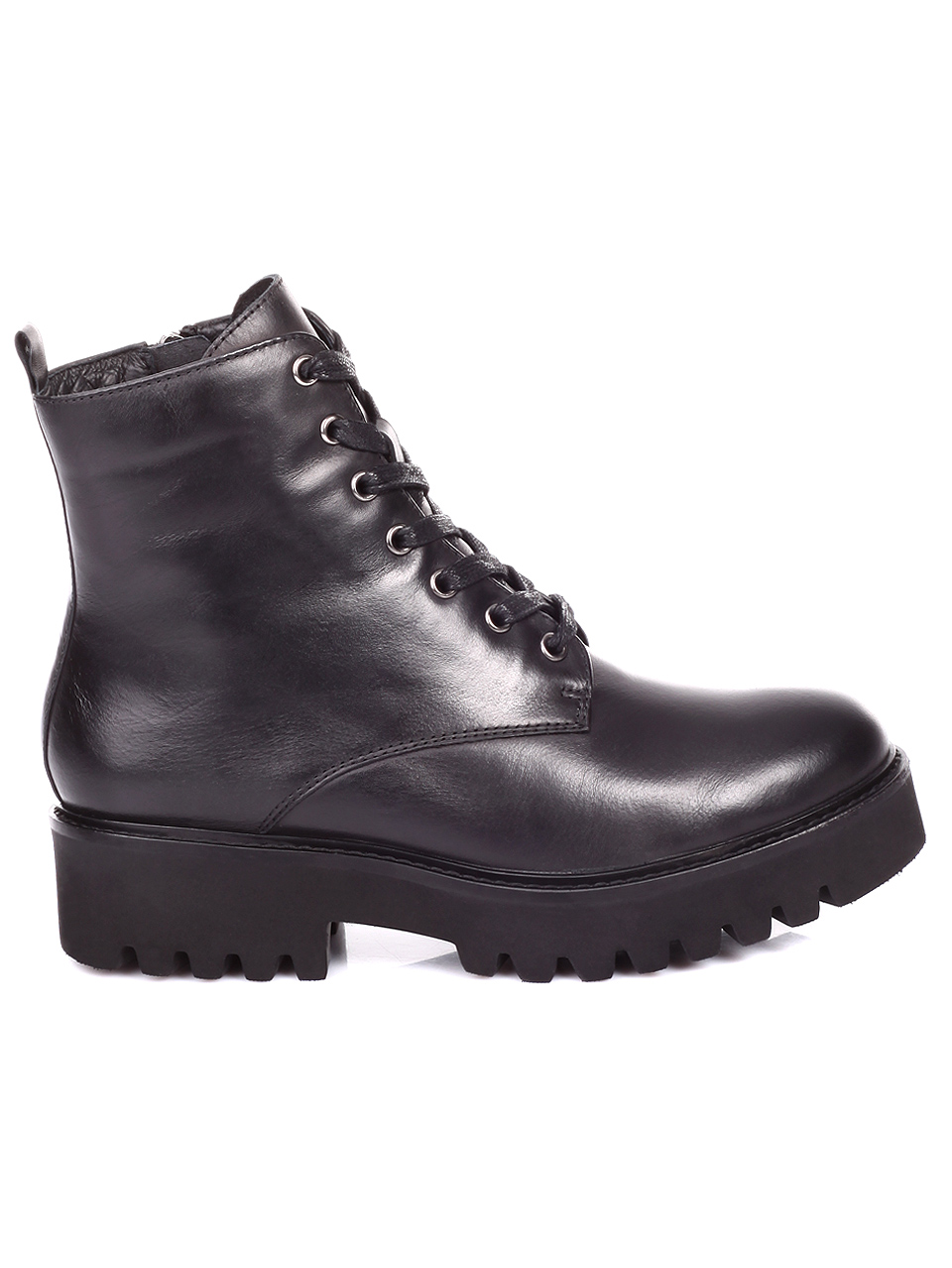 Ежедневни дамски боти от естествена кожа 2AB-19748 black