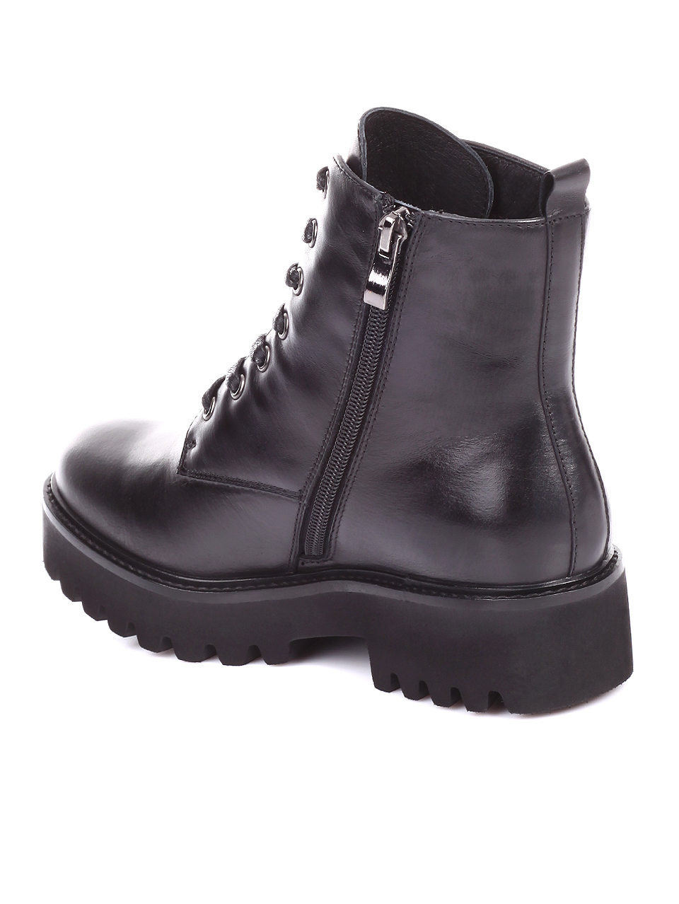 Ежедневни дамски боти от естествена кожа 2AB-19748 black