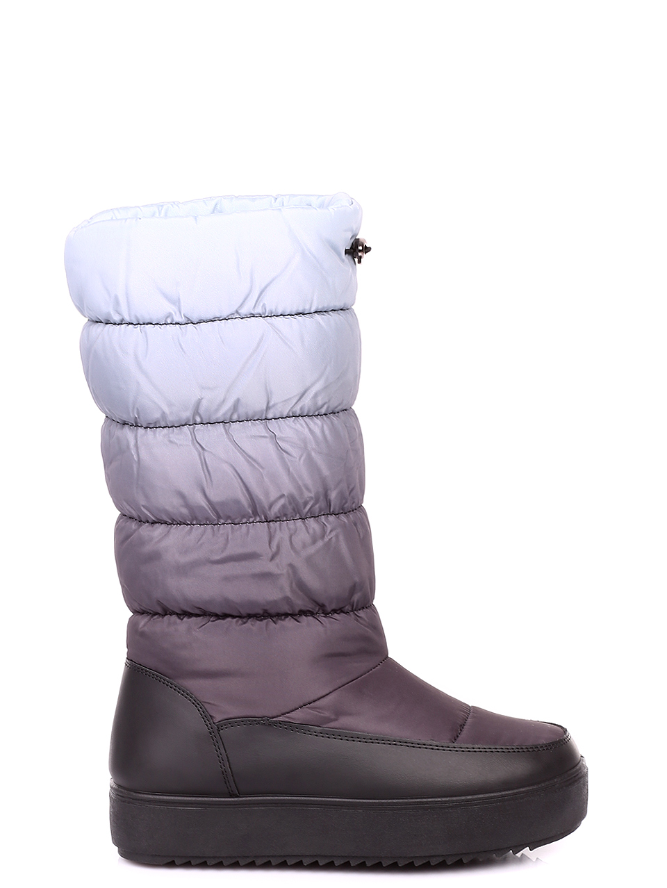 Ежедневни дамски топли апрески в сиво 1U-19563 black/grey