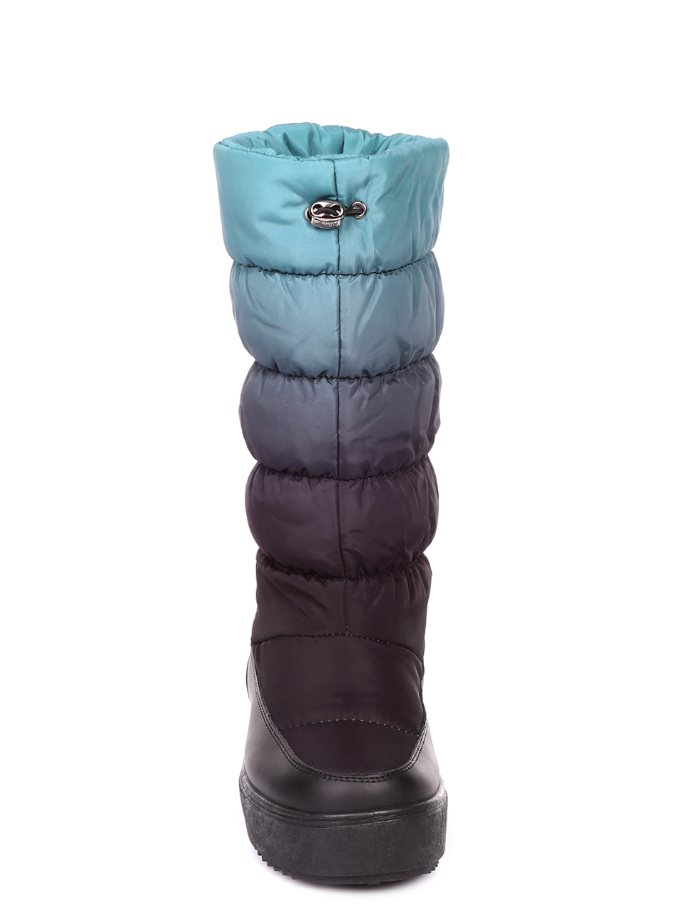 Ежедневни дамски топли апрески в зелено 1U-19563 black/green