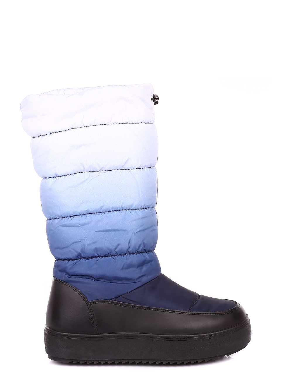 Ежедневни дамски топли апрески в синьо 1U-19563 black/blue