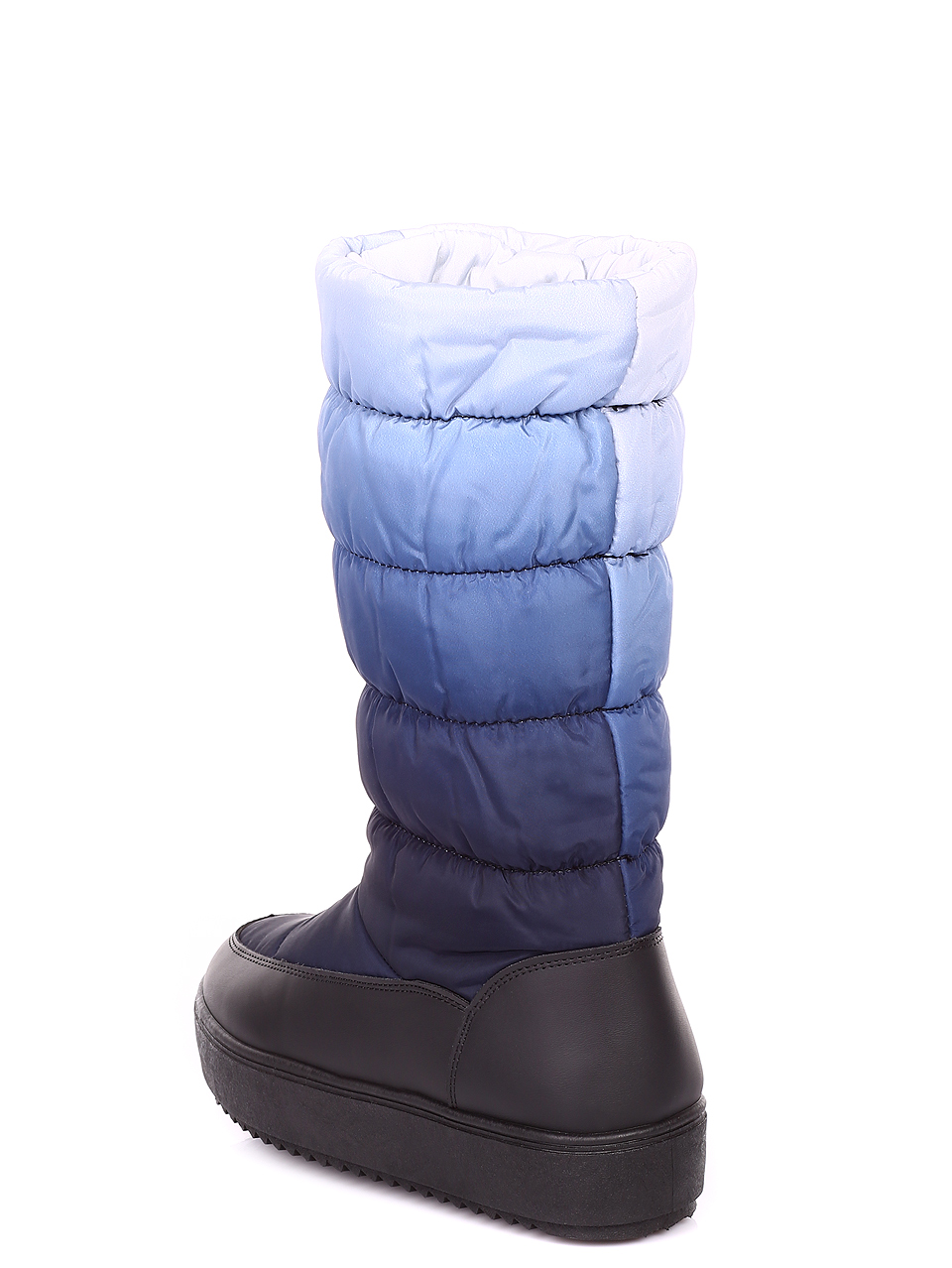 Ежедневни дамски топли апрески в синьо 1U-19563 black/blue