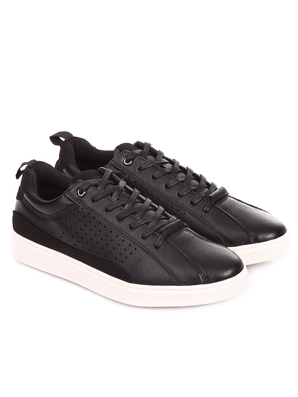 Ежедневни мъжки обувки в черно 7N-20233 black