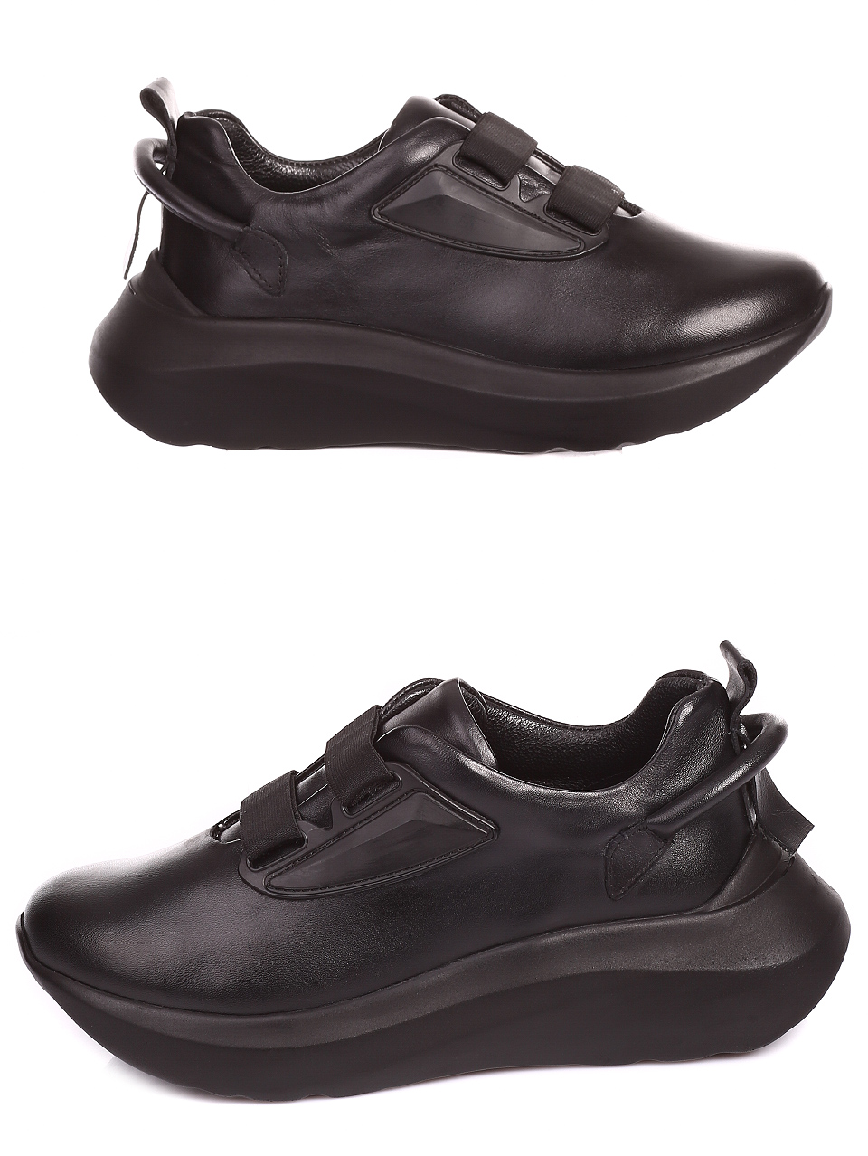 Ежедневни дамски обувки от естествена кожа 3AT-20467 black