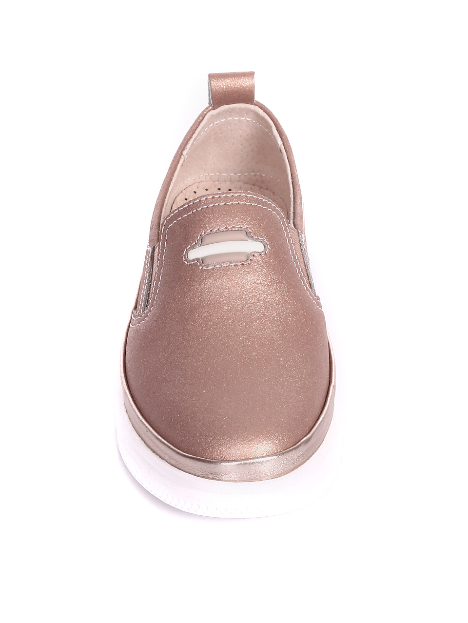 Ежедневни дамски обувки от естествена кожа 3AF-20040 rose gold