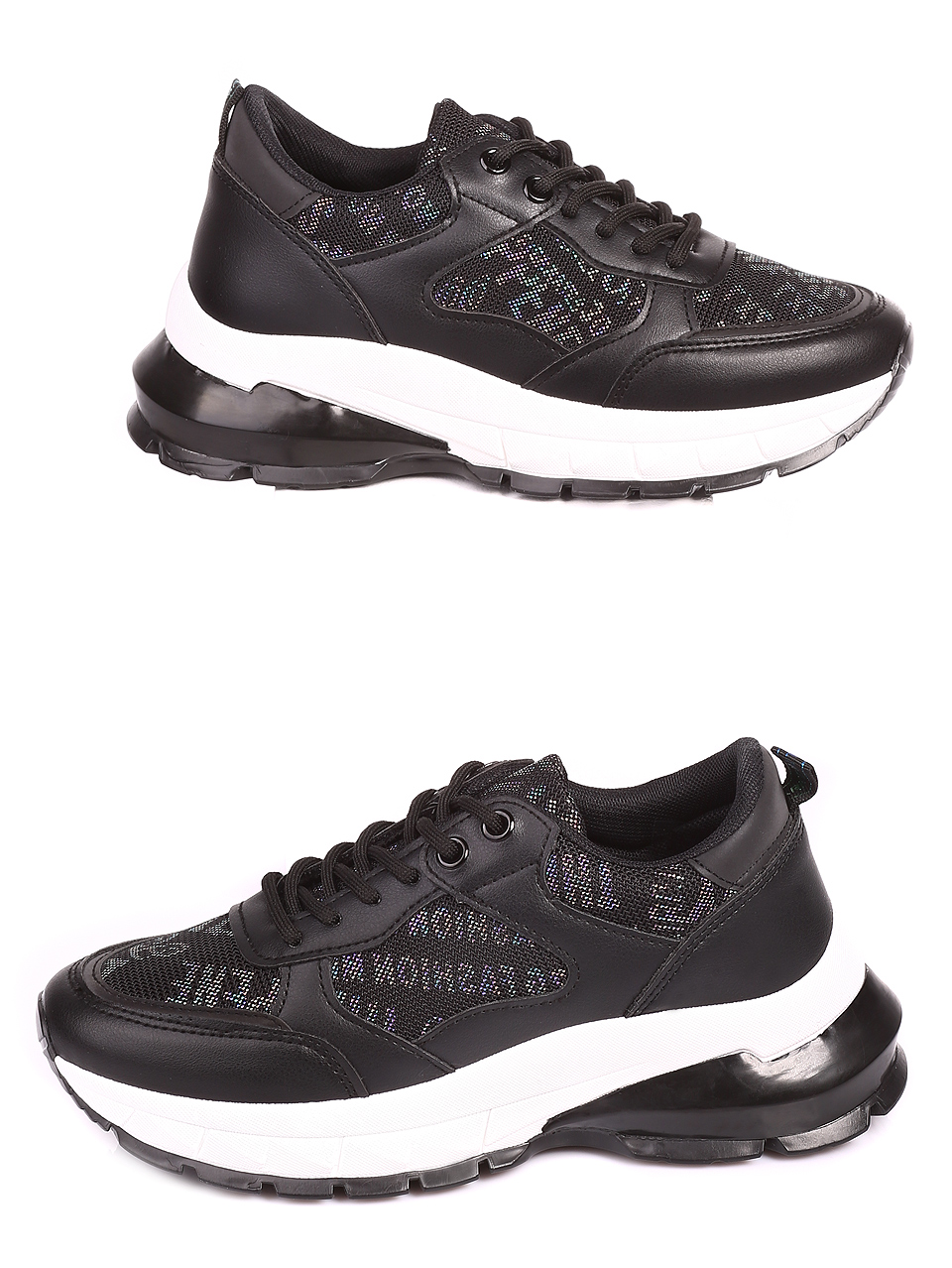 Ежедневни дамски обувки в черно 3U-20015 black