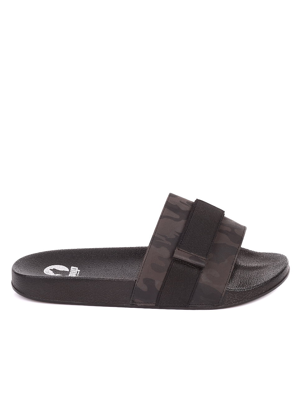 Ежедневни мъжки чехли в черно 8D-20396 black
