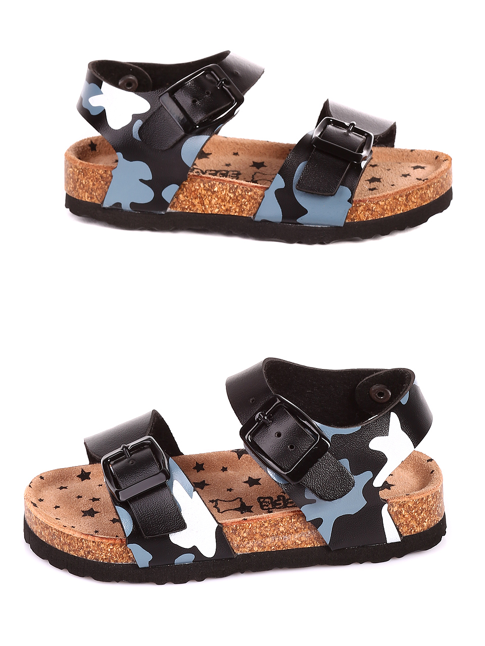 Ежедневни детски сандали е синьо 17W-20148 camo
