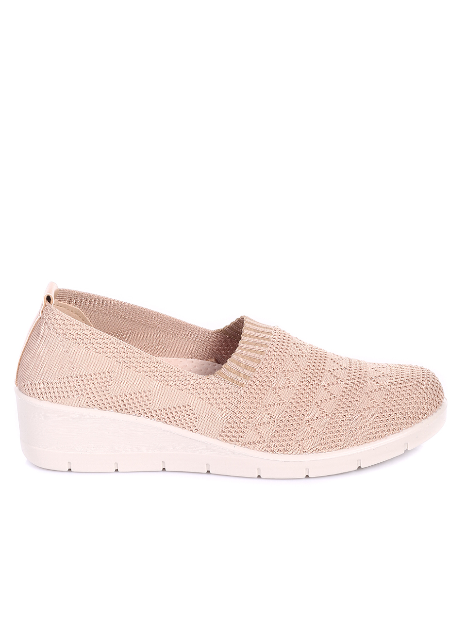 Ежедневни дамски обувки в бежово 3C-20196 beige