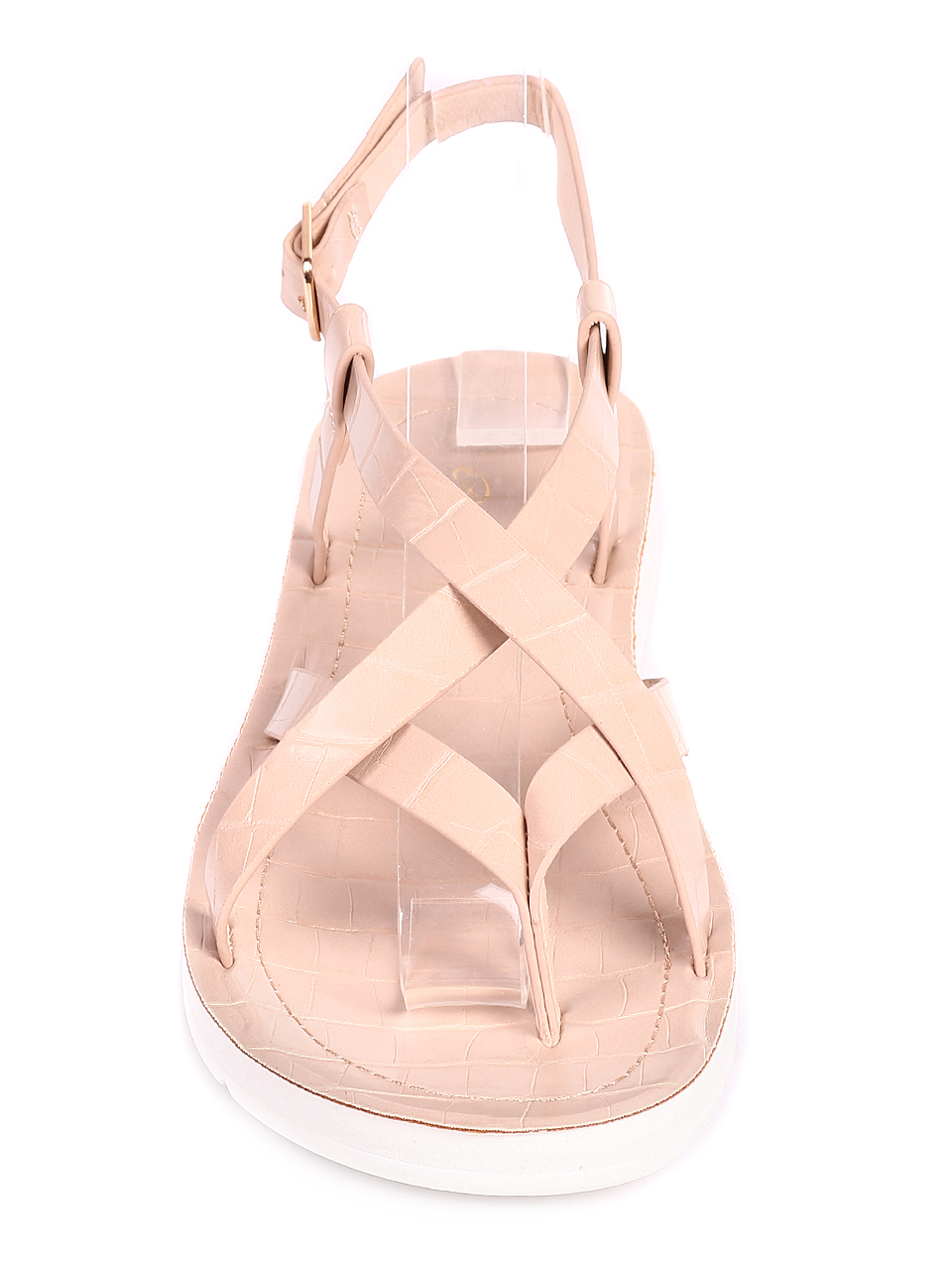 Ежедневни дамски сандали в бежово 4F-20324 beige