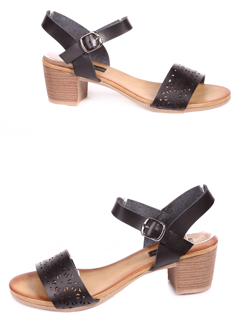 Ежедневни дамски сандали на ток 4S-20380 black