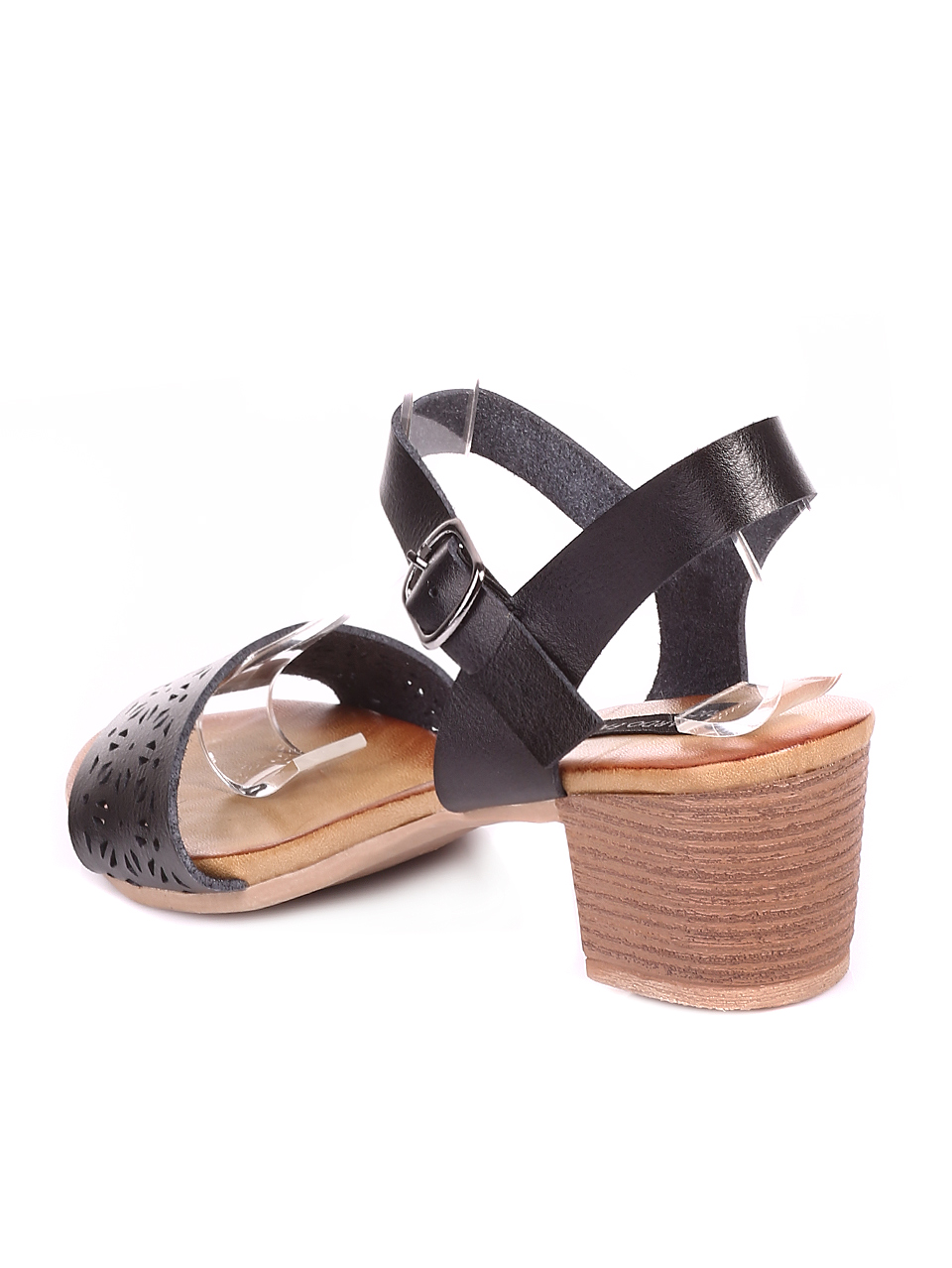 Ежедневни дамски сандали на ток 4S-20380 black