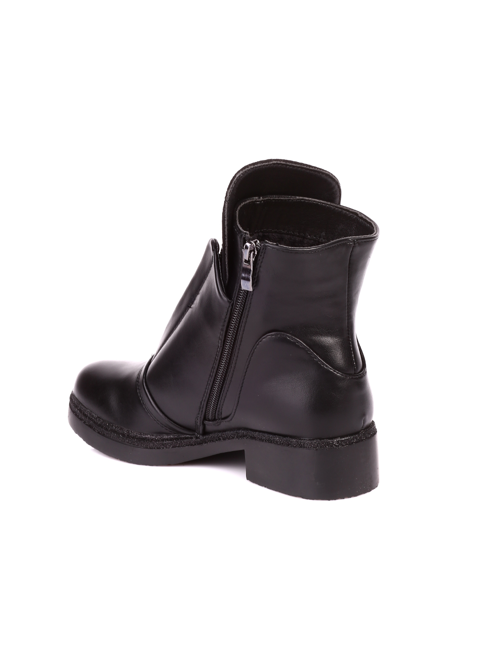 Ежедневни дамски боти в черно 2P-20602 black