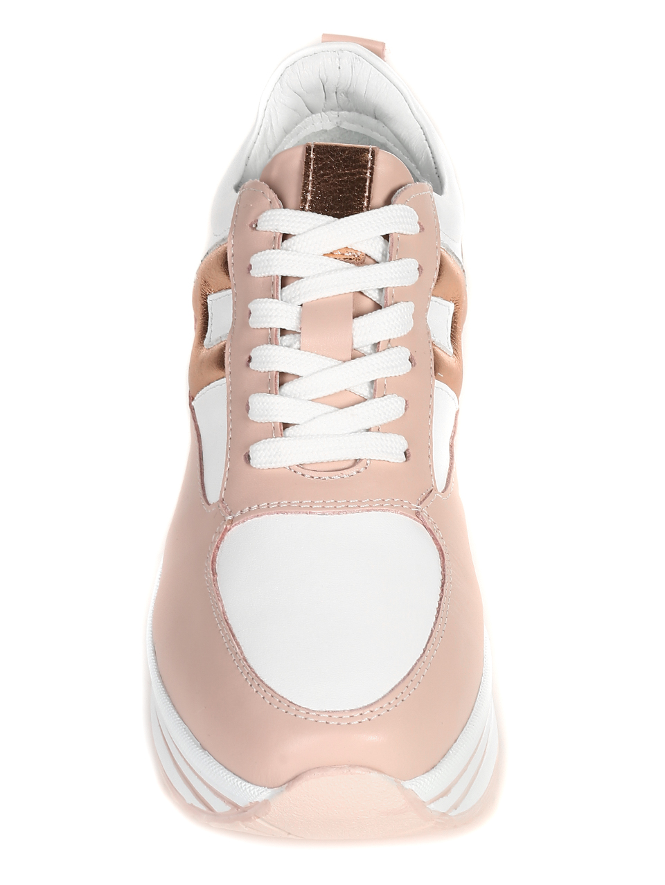 Ежедневни дамски обувки от естествена кожа 3AT-21313 pink